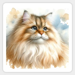 Ragamuffin - Watercolor Cat Sticker